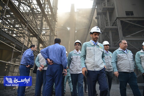 بازدید مدیرعامل فولاد مبارکه از مجتمع فولاد سبا