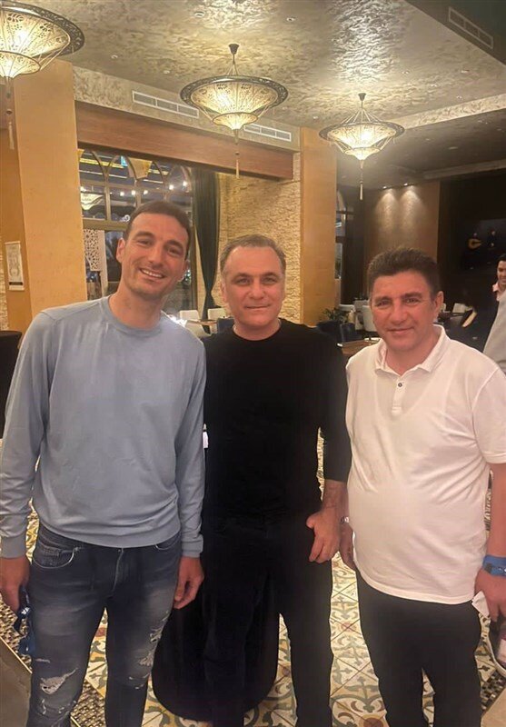 تصاویری از ملاقات قلعهنویی با رئیس فیفا و سرمربی قهرمان جامجهانی