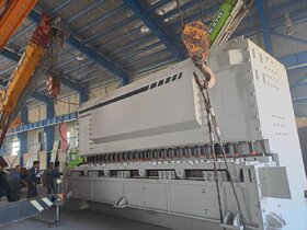 نصب گیوتین ۶ متری در شرکت آهن و فولاد ساوالان زنجان