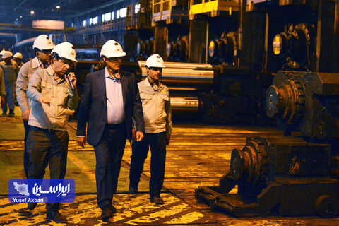 بازدید مدیرکل دفتر صنایع معدنی وزارت صمت از فولاد سبا