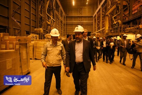 بازدید استاندار اصفهان از مجتمع فولاد سبا