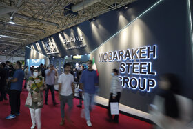 غرفه گروه فولاد مبارکه در آخرین روز از پانزدهمین نمایشگاه بین المللی صنعت مالی