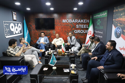 غرفه گروه فولاد مبارکه در آخرین روز از پانزدهمین نمایشگاه بین المللی صنعت مالی