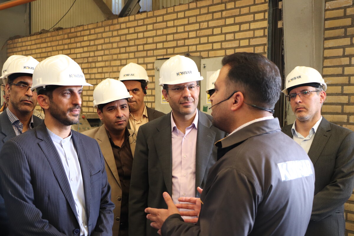 بازدید مدیرعامل شرکت فولاد مبارکه اصفهان از کارخانه نورد لوله کوثر صنعت اسپادانا