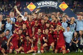 جشن قهرمانی اسپانیا در لیگ ملت‌های اروپا ۲۰۲۳