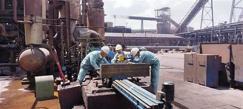 ماشینکاری پرتابل محل نشیمن موتور یکی از کمپرسورهای احیا مستقیم شرکت فولاد مبارکه ماشینکاری پرتابل محل نشیمن موتور