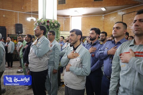 آیین سوگواری سالار شهیدان در شرکت فولاد مبارکه