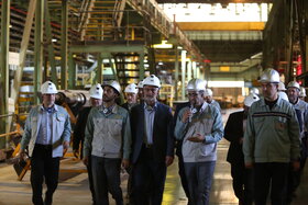 بازدید معاون وزیر صمت از فولاد مبارکه