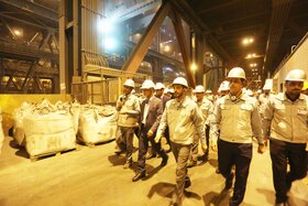 بازدید معاون وزیر صمت از فولاد مبارکه