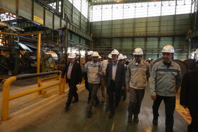 بازدید معاون وزیر صمت از فولاد مبارکه