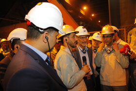 بازدید معاون وزیر صمت از فولاد مبارکه