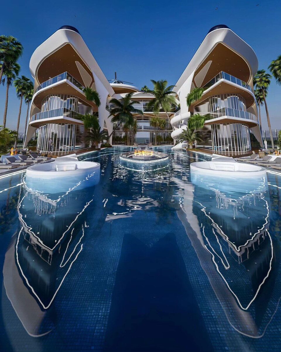 کانسپت عمارت خیرهکننده بزرگترین فوتبالیست تاریخ/ زندگی شاهانه لیونل مسی در میامی