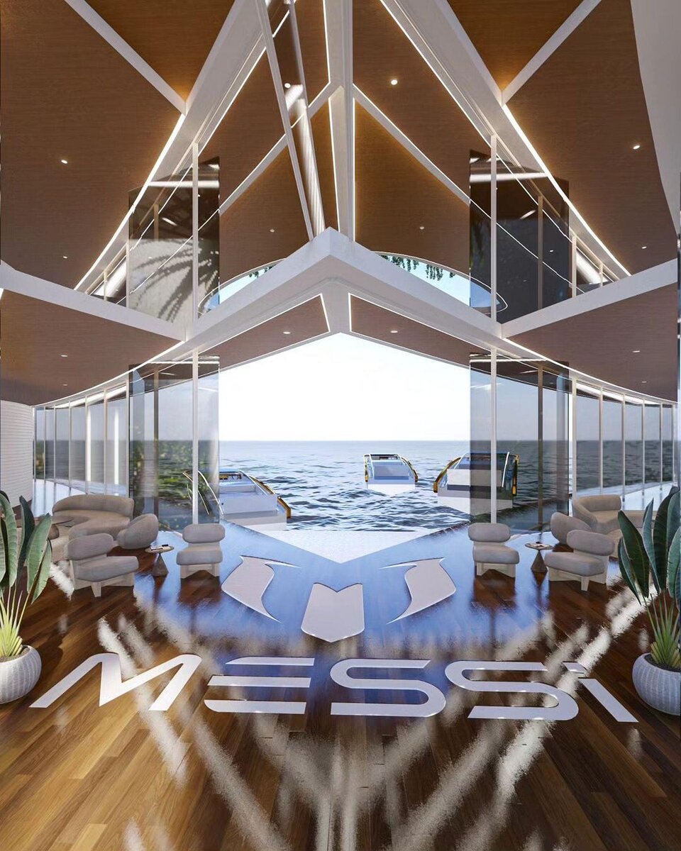 کانسپت عمارت خیرهکننده بزرگترین فوتبالیست تاریخ/ زندگی شاهانه لیونل مسی در میامی