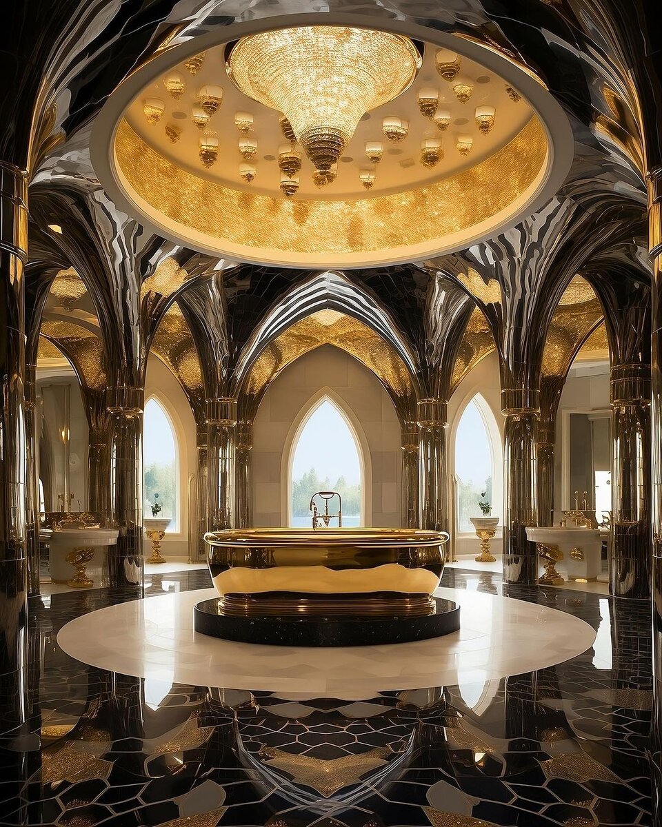 تصاویر طراحی یک عمارت خاص به سبک عربی برای کریستیانو رونالدو