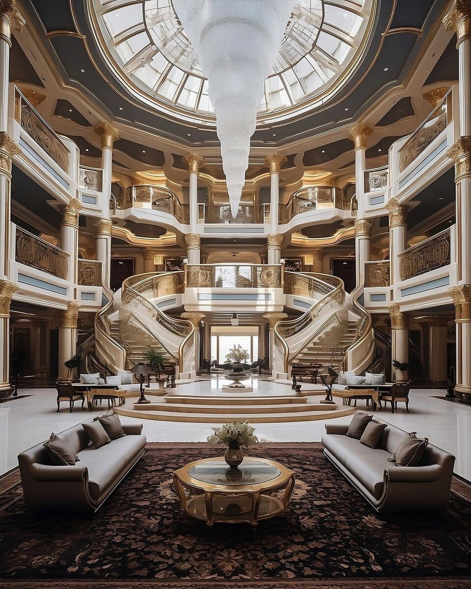 تصاویر طراحی یک عمارت خاص به سبک عربی برای کریستیانو رونالدو