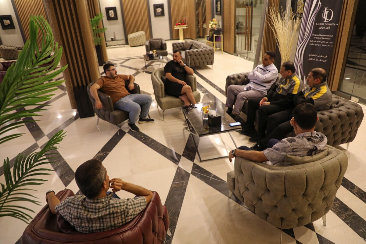 دیدار محمدرضا ساکت مدیرعامل سپاهان با مدیرعامل نیروی هوایی عراق