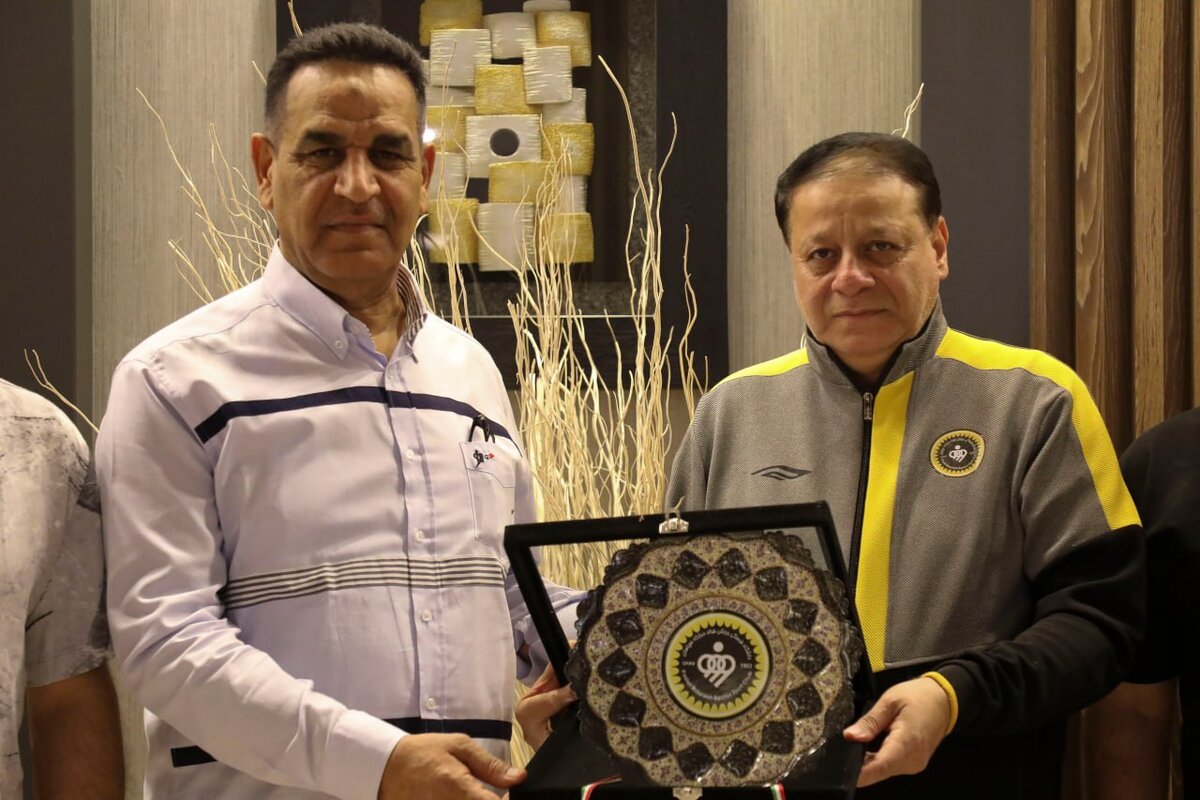 دیدار محمدرضا ساکت مدیرعامل سپاهان با مدیرعامل نیروی هوایی عراق