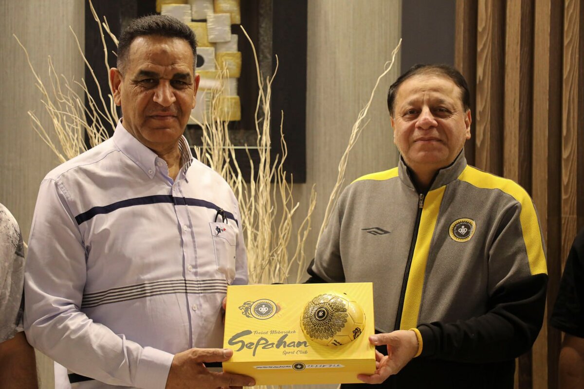 دیدار محمدرضا ساکت مدیرعامل سپاهان با مدیرعامل نیروی هوایی عراق