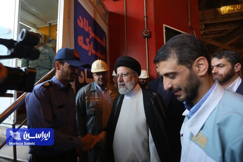 ورود رئیس جمهور به قلب صنعت فولاد ایران