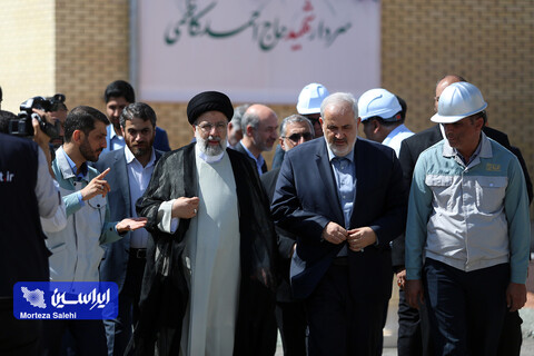 بازدید رئیس‌جمهور از شرکت فولاد مبارکه و آئین راه‌اندازی فاز اول نیروگاه شهید حاج احمد کاظمی