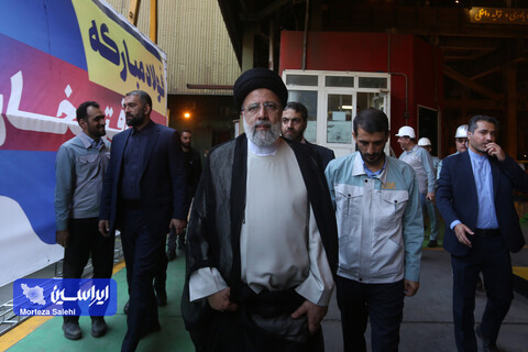 بازدید رئیس‌جمهور از شرکت فولاد مبارکه و آئین راه‌اندازی فاز اول نیروگاه شهید حاج احمد کاظمی