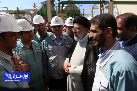 بازدید رئیس‌جمهور از شرکت فولاد مبارکه و آئین راه‌اندازی فاز اول نیروگاه شهید حاج احمد کاظمی