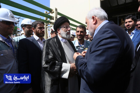 بازدید رئیس‌جمهور از شرکت فولاد مبارکه و آئین راه‌اندازی فاز اول نیروگاه شهید حاج احمد کاظمی