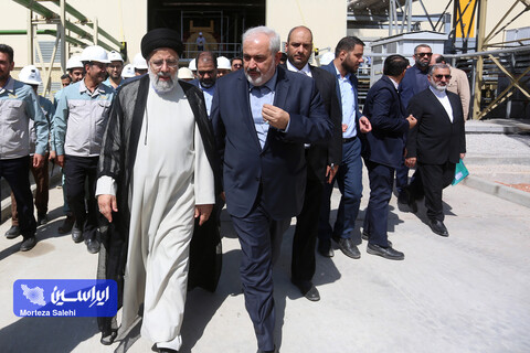 بازدید رئیس‌جمهور از شرکت فولاد مبارکه و آئین راه‌اندازی فاز اول نیروگاه شهید حاج احمد کاظمی