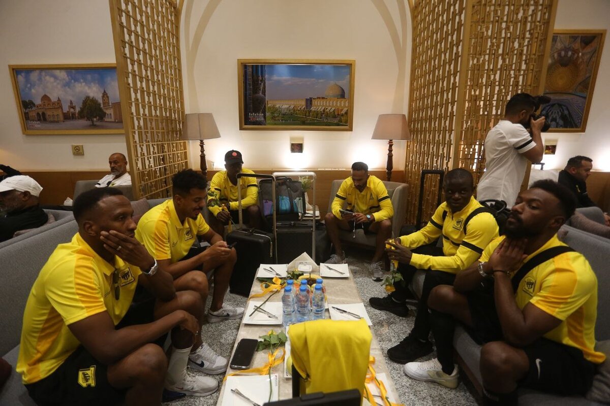 ورود تیم الاتحاد عربستان به اصفهان برای نبرد با سپاهان