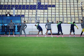 تمرین پیش از بازی سپاهان - آلمالیق در لیگ قهرمانان