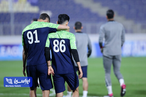 تمرین پیش از بازی سپاهان - آلمالیق در لیگ قهرمانان