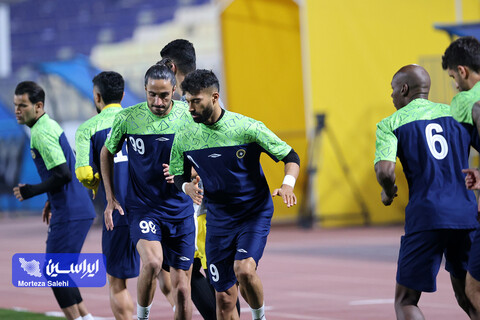 تمرین پیش از بازی سپاهان - آلمالیق در لیگ قهرمانان