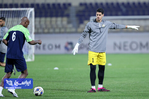 تمرین پیش از بازی سپاهان - آلمالیق در لیگ قهرمانان