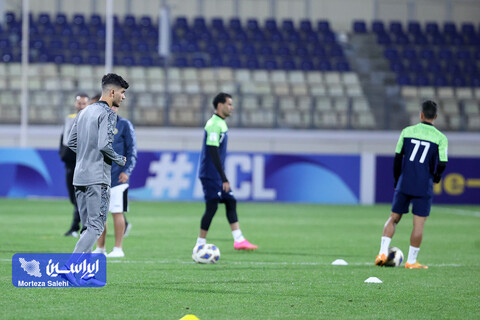 تمرین پیش از بازی سپاهان - آلمالیق در لیگ قهرمانان