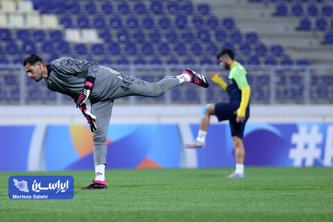 تمرین پیش از بازی سپاهان - آلمالیق در لیگ قهرمانان