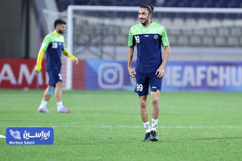 تمرین پیش از بازی سپاهان - آلمالیق در لیگ قهرمانان