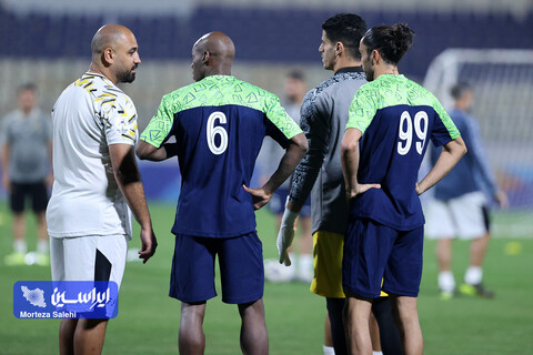 تمرین پیش از بازی سپاهان - آلمالیق در لیگ قهرمانان