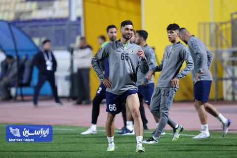 تمرین پیش از بازی سپاهان - آلمالیق در لیگ قهرمانان