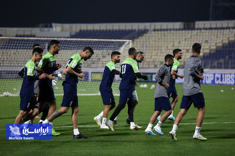 تمرین پیش از بازی سپاهان - آلمالیق در لیگ قهرمانان