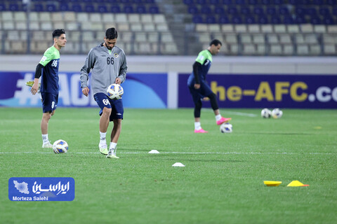 تمرین پیش از بازی سپاهان - آلمالیق در لیگ قهرمانان