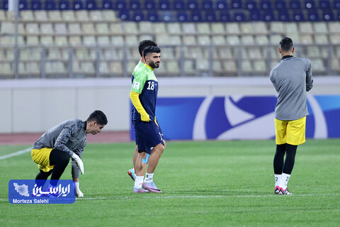تمرین پیش از بازی سپاهان - آلمالیق در لیگ قهرمانان