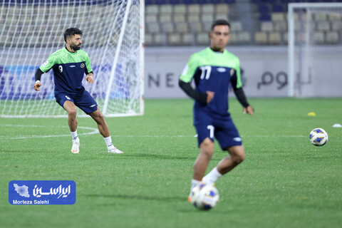 تمرین پیش از بازی سپاهان - آلمالیق در لیگ قهرمانان