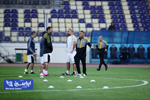 تمرین پیش از بازی سپاهان - آلمالیق در لیگ قهرمانان