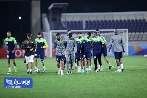 تمرین پیش از بازی سپاهان - آلمالیق در لیگ قهرمانان