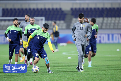 تمرین پیش از بازی سپاهان - آلمالیق در لیگ قهرمانان
