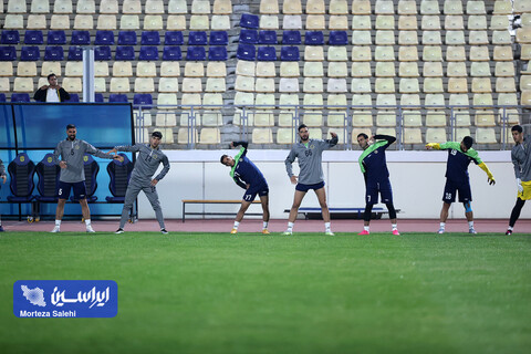 تمرین پیش از بازی سپاهان - آلمالیق در لیگ قهرمانان