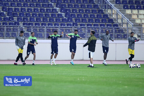 تمرین پیش از بازی سپاهان - آلمالیق در لیگ قهرمانان
