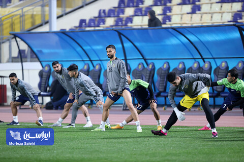 تمرین پیش از بازی سپاهان - آلمالیق در لیگ قهرمانان