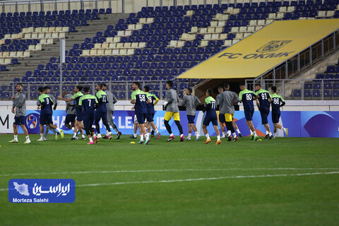 تمرین پیش از بازی سپاهان - آلمالیق در لیگ قهرمانان