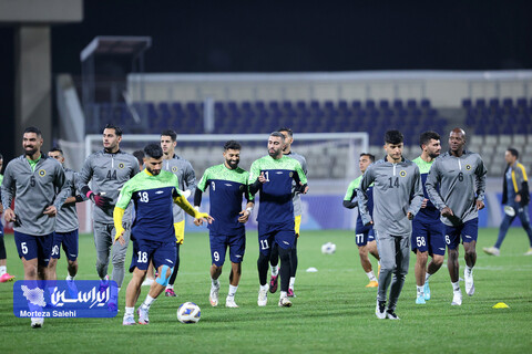 تمرین پیش از بازی سپاهان - آلمالیق در لیگ قهرمانان